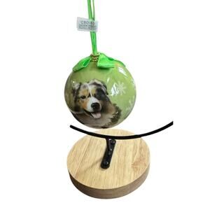 Australian Shepherd Christmas Holiday Ball Tree Ornament E&S Pets Dog READ